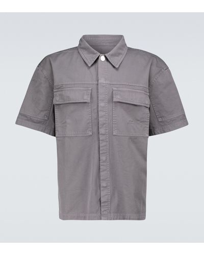 A_COLD_WALL* * Short-sleeved Twill Overshirt - Gray