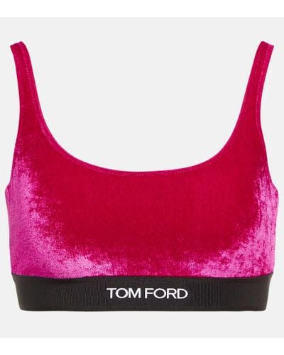 Tom Ford Bralette in velluto - Rosa