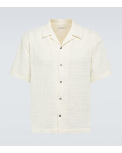 FRAME Cotton Bowling Shirt - White