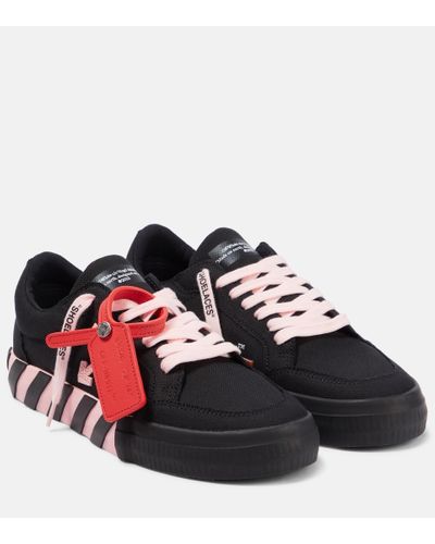 Off-White c/o Virgil Abloh Sneakers Low Vulcanized in canvas - Rosso