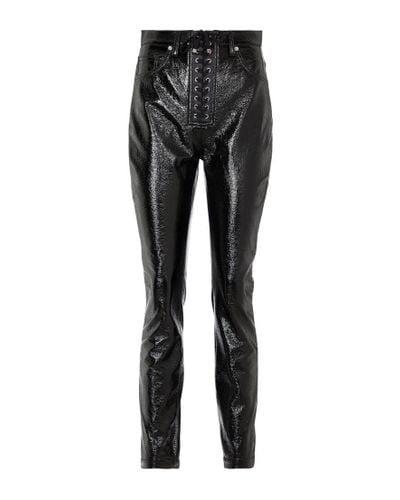 Dolce & Gabbana Jeans skinny revestidos de talle alto - Negro