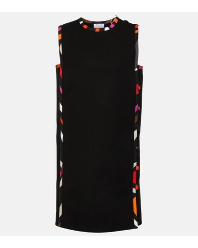 Emilio Pucci Sleeveless Cotton Minidress - Black