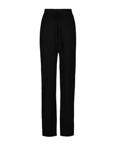 Co. Pantalones de chandal Essentials de seda - Negro