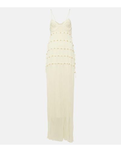 Christopher Esber Reminiscence Beaded Maxi Dress - White