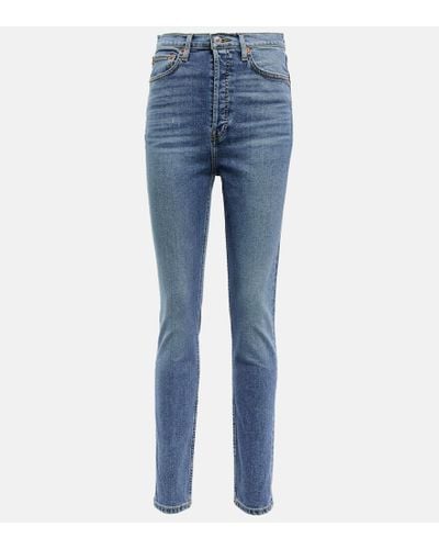 RE/DONE Jeans skinny '90s a vita molto alta - Blu