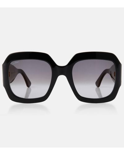 Cartier Signature C Square Sunglasses - Black
