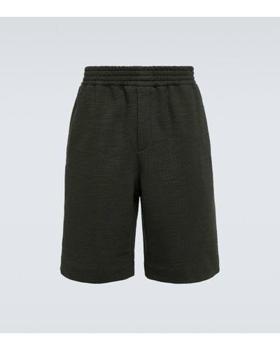 The Row Dovi Cotton Jersey Shorts - Green