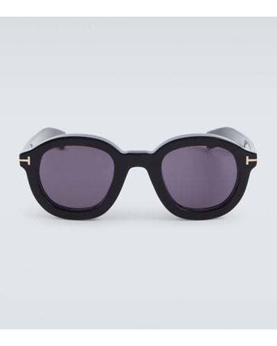 Tom Ford Raffa Round Sunglasses - Brown