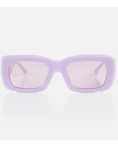 The Attico X Linda Farrow gafas de sol Marfa rectangulares - Morado