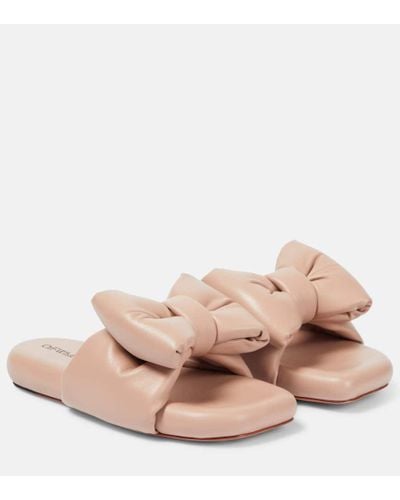 Off-White c/o Virgil Abloh Padded Nappa Slippers - Pink