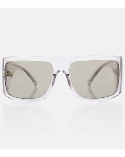 The Attico X Linda Farrow gafas de sol rectangulares Andre - Gris