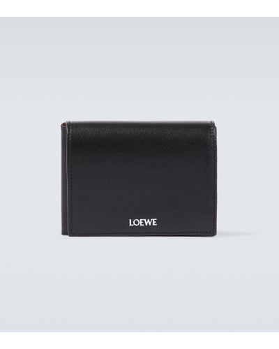 Loewe Bifold Leather Wallet - Black