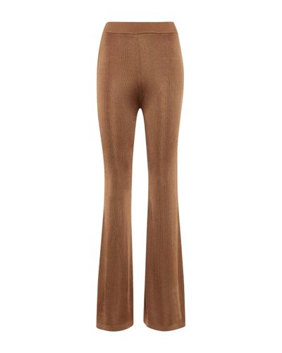 STAUD Moonstone High-rise Flared Trousers - Brown