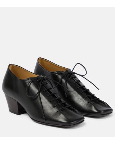 Lemaire Leather Derby Shoes - Black