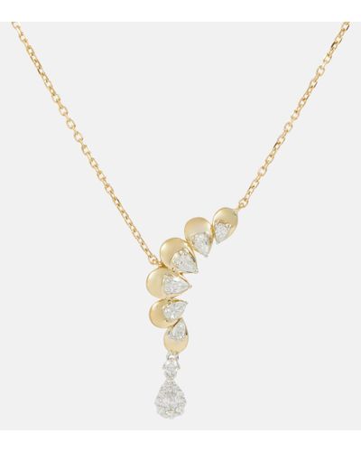 YEPREM 18kt Gold Necklace With Diamonds - Metallic