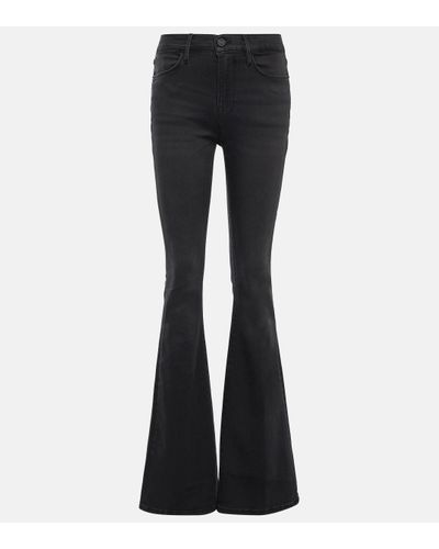 FRAME Le High Mid-rise Flared Jeans - Blue