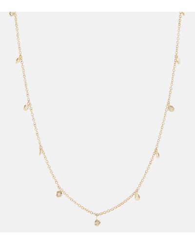Octavia Elizabeth Micro Nesting Gem 18kt Gold Necklace With Diamonds - White