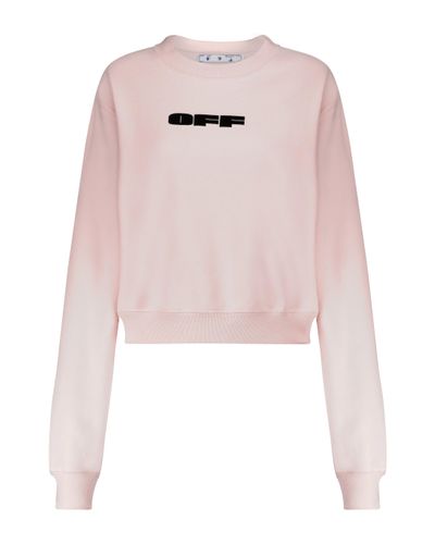Off-White c/o Virgil Abloh Sweatshirt aus Baumwolle - Pink