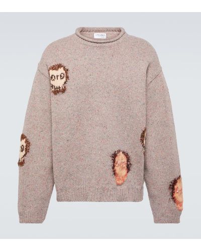 Acne Studios Wool-blend Jacquard Sweater - Multicolor