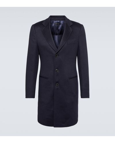 Giorgio Armani Cashmere Coat - Blue
