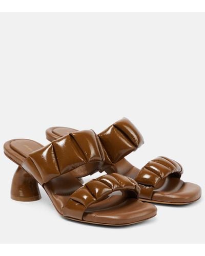 Dries Van Noten Virgo 65 Leather Sandals - Brown