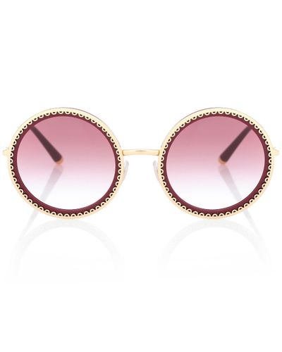 Dolce & Gabbana Runde Sonnenbrille - Pink