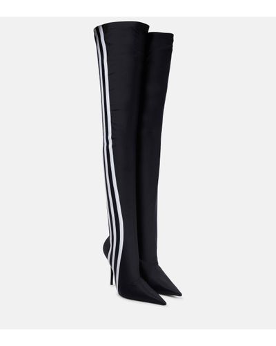 Balenciaga X Adidas Knife Over-the-knee Boots - Black