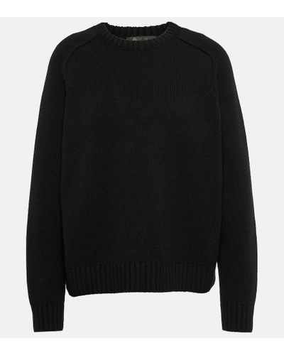 Loro Piana Pullover Parksville in cashmere - Nero