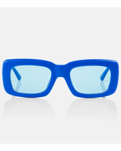 The Attico X Linda Farrow gafas de sol Marfa rectangulares - Azul