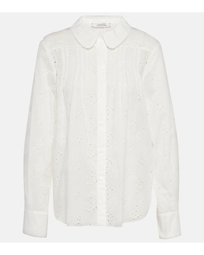 Dorothee Schumacher Embroidered Ease Cotton Shirt - White