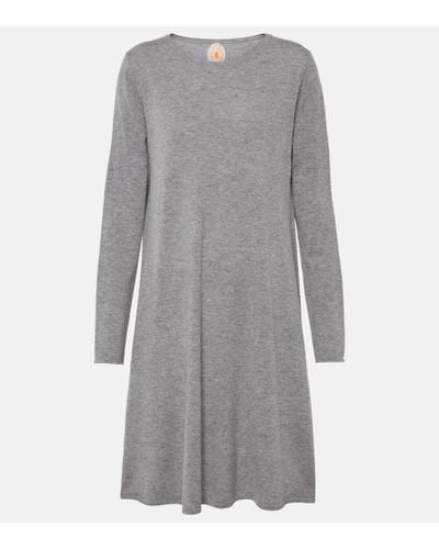 Jardin Des Orangers Wool And Cashmere Minidress - Gray