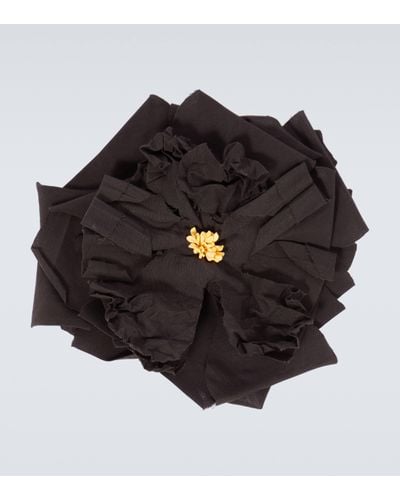 Dolce & Gabbana Broche a fleur - Noir