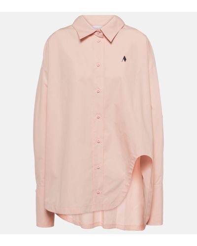 The Attico Diana Cotton Poplin Shirt - Pink
