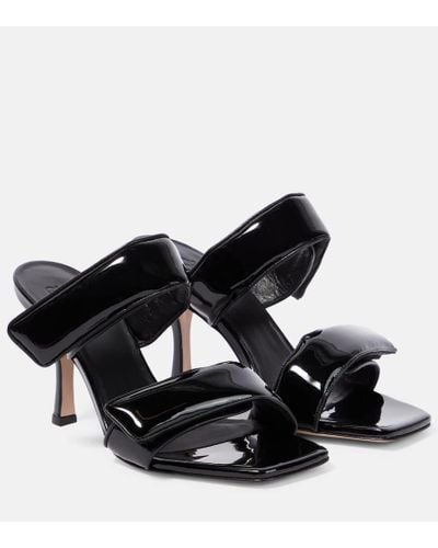 Gia Borghini X Pernille Teisbaek Perni 03 Leather Sandals - Black
