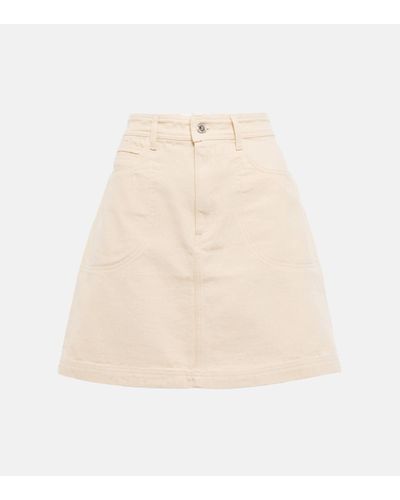 A.P.C. High-rise Denim Miniskirt - Natural
