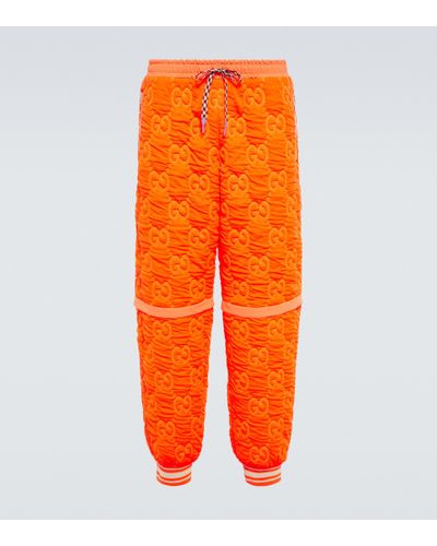 Gucci GG Jacquard Track Pants - Orange