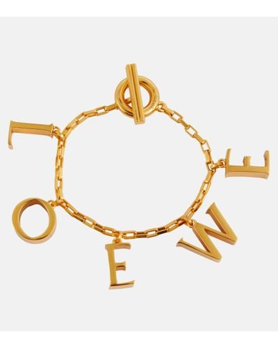 Loewe Bracelet en argent sterling a logo - Métallisé