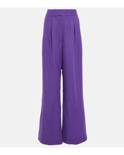 Jacquemus Plidao Wide-leg Pants - Purple