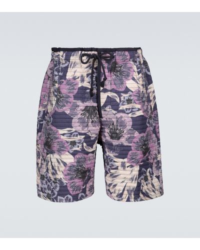 Isabel Marant Helani Floral Quilted Shorts - Multicolor