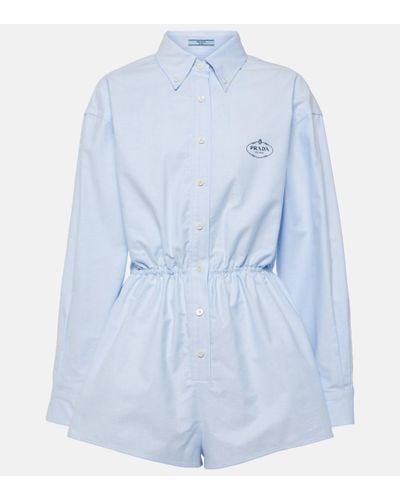 Prada Cotton Jumpsuit - Blue