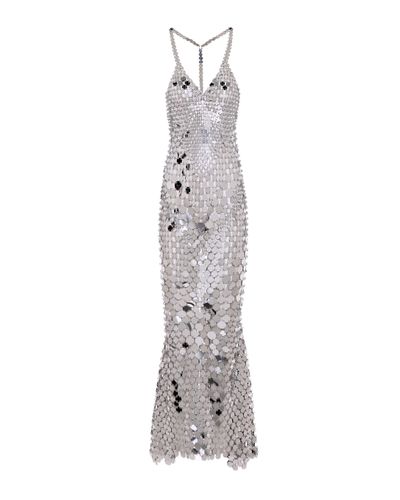 Rabanne Sequined Maxi Dress - Metallic