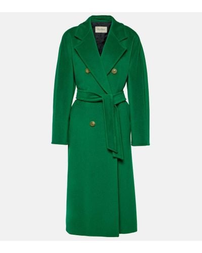 Max Mara Madame Wool And Cashmere Coat - Green