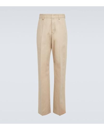 Valentino Pantalones anchos de algodon - Neutro