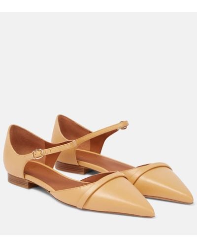 Malone Souliers Uma Leather Ballet Flat - Brown
