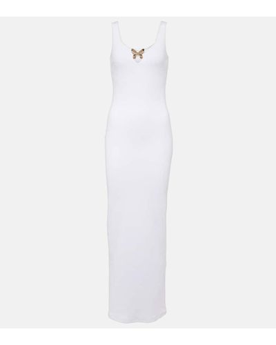 Blumarine Abito lungo in misto cotone - Bianco