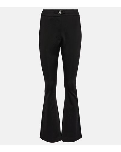 Givenchy 4g Jersey Flared Trousers - Black