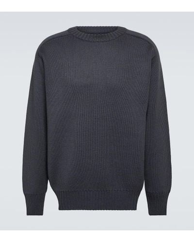 GR10K Arsenico Wool Sweater - Blue