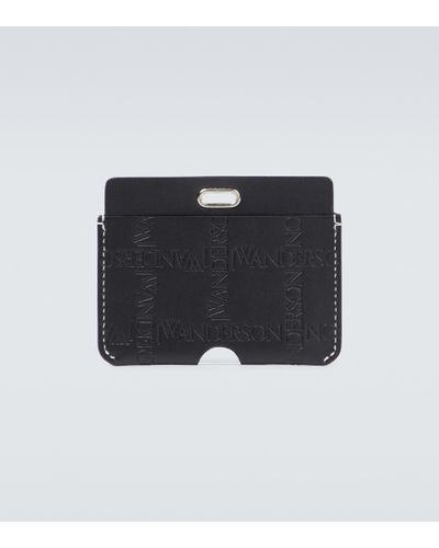 JW Anderson Leather Cardholder - Black