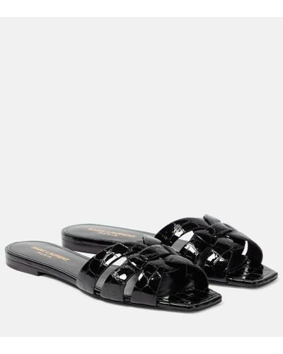 Saint Laurent Sandali Nu Pieds Tribute - Nero