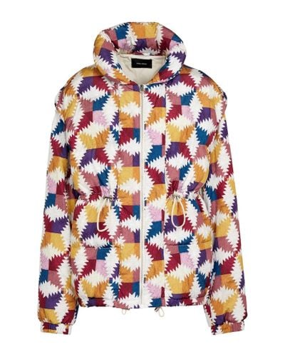 Isabel Marant Dalozia Convertible Printed Puffer Jacket - Multicolor